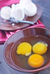 raw eggs