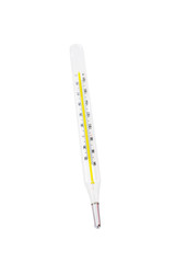 Thermometer on white background
