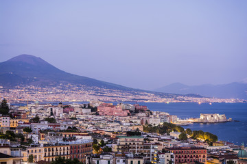 Fototapeta na wymiar Naples highview