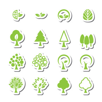 tree icon set