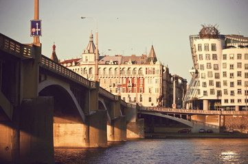 Fototapeta premium Vltava river embankment