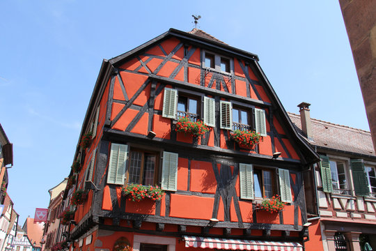 Maisons à colombages en Alsace (France)