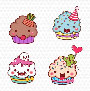 cupcake cartoon 04