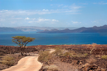 The road to Lake Turkana, Kenya