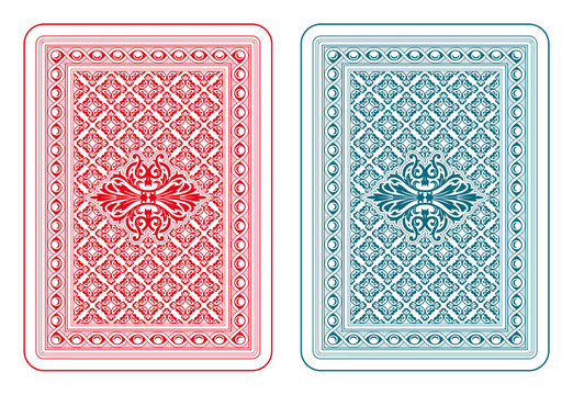 Playing cards back delta