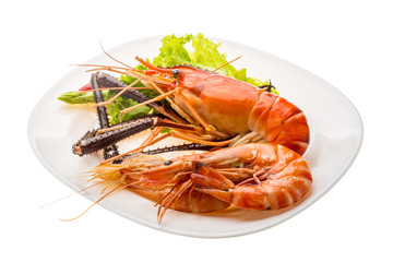 Giant Freshwater Prawn and king prawns