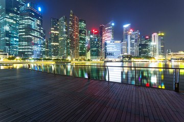 prosperous modern cityscape at night