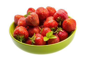 Strawberry in the bowl