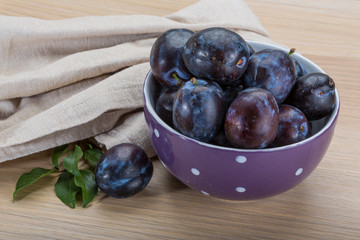 Ripe fresh plum