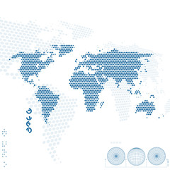 Fototapeta premium World map. Abstract background.