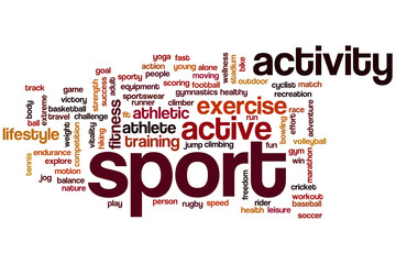 Sport word cloud