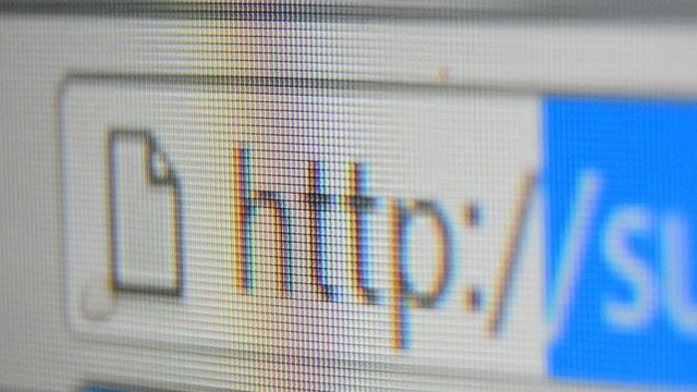 mouse cursor typing in web browser address bar