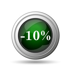 10 percent discount icon