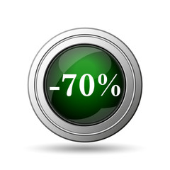 70 percent discount icon