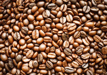 roasted coffee beans, can be used as a background