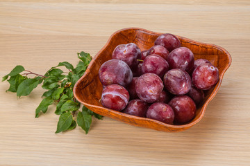 Fresh plums