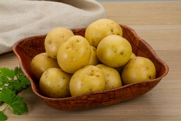 Raw potatoes