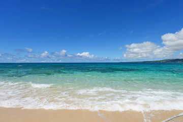 南国の美しいビーチと紺碧の空