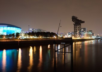 Fototapeta na wymiar Glasgow Szkocja Scotland Hydro Finnieston Crane