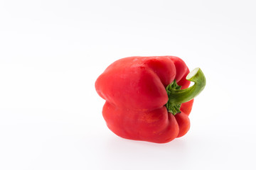 Red peppers isolated on white background