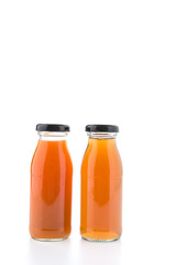 Juice bottle isolated on white background