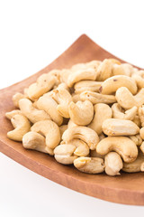 cashews isolated on white background