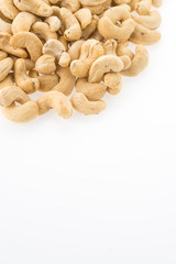 cashews isolated on white background
