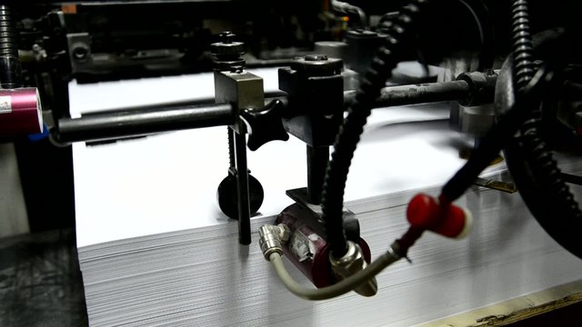 Machine in a print house
