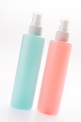 Cosmetic bottle isolated on white