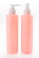 Cosmetic bottle isolated on white