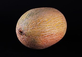 Melon isolated on black