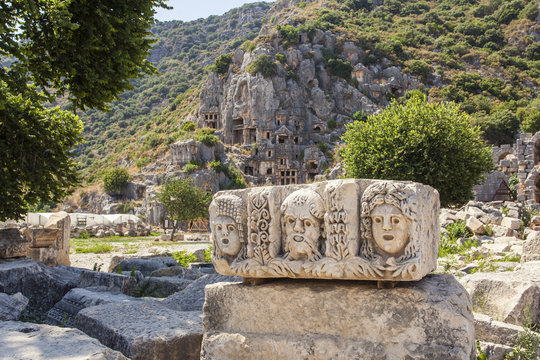 Myra Rock Tombs, Demre, Turkey