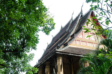 Fototapeta na wymiar Wat Ho Phra Keo in Vientiane, Laos.