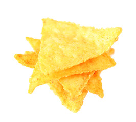 Fototapeta premium Tasty nachos isolated on white