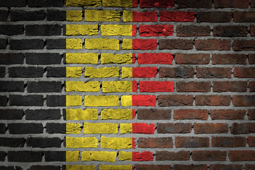 Dark brick wall - Belgium