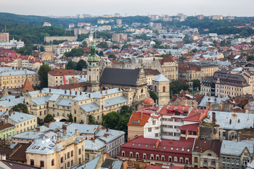 Fototapeta premium A roofs of Lviv