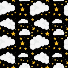 Meubelstickers Seamless stars © GraphicsRF