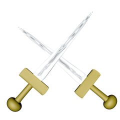 Crossed swords