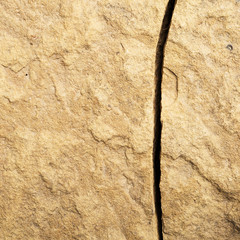 Bedrock crack