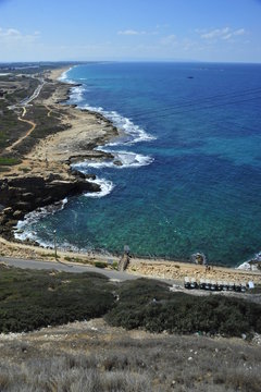View south from Rosh Hanikra, Israel