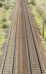 Obraz na płótnie Canvas Railroad tracks
