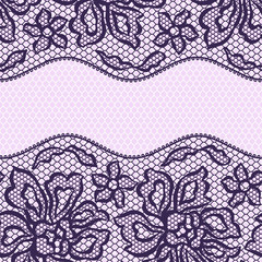 Vintage fashion lace ornament background with flowers.