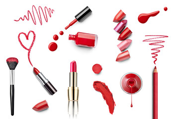 make up beauty lipstick nail polish liquid powder mascara pencil
