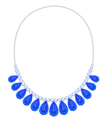 Blue necklace