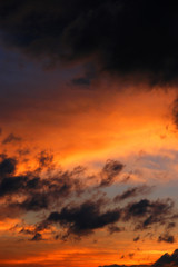 himmel abend wolken sonnenuntergang