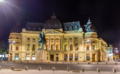 Naklejka premium Central University Library of Bucharest, Romania