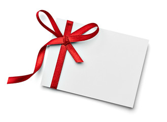 ribbon bow card note chirstmas celebration greeting