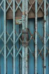 Rust fold steel door