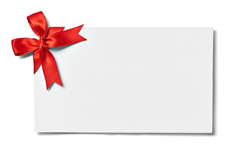 ribbon bow card note chirstmas celebration greeting