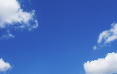 blue sky with cloud closeup